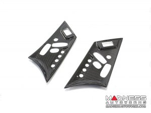 Jaguar F-TYPE Interior Trim - Carbon Fiber - Seat Adjustment Control Cover Trim Kit - Pre 2018